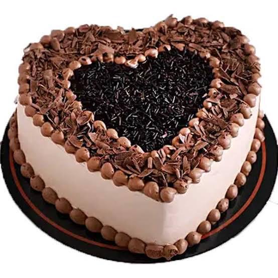 Heart Shape Black Forest Cake